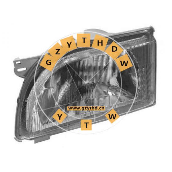 7 242 051,Headlight,7242051,FORD (JMC),7 242 051