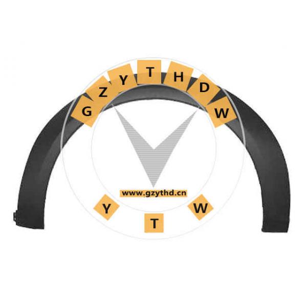 4509001,Flaring, wing,4509001,FORD,4509001