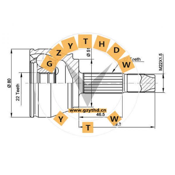 46307913，CV Joint Kit，46307913，FIAT，46307913，