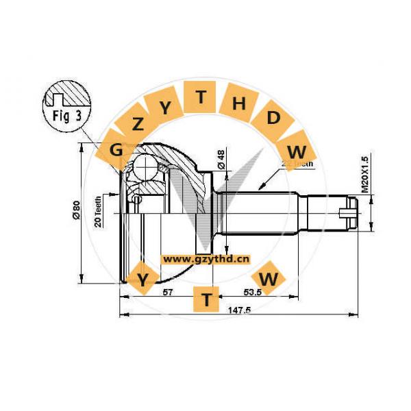 46307516，CV Joint Kit，46307516，FIAT，46307516，