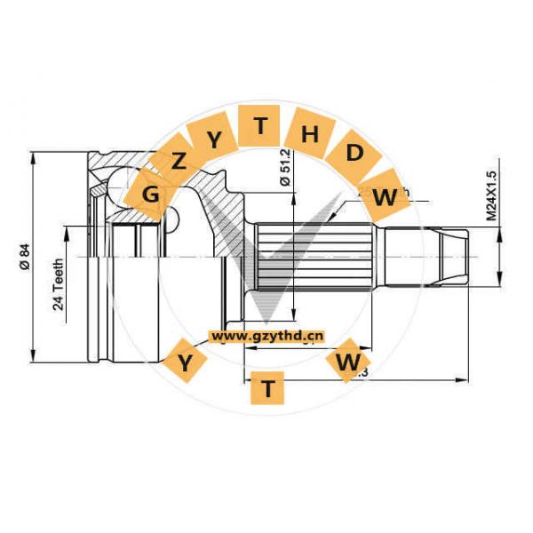 46307906，CV Joint Kit，46307906，FIAT，46307906，