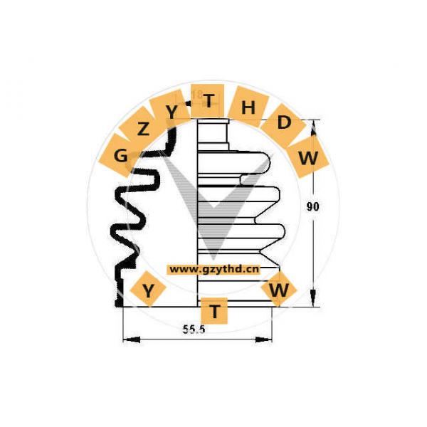 04438-87F34，CV Boot，0443887F34，DAIHATSU，04438-87F34，
